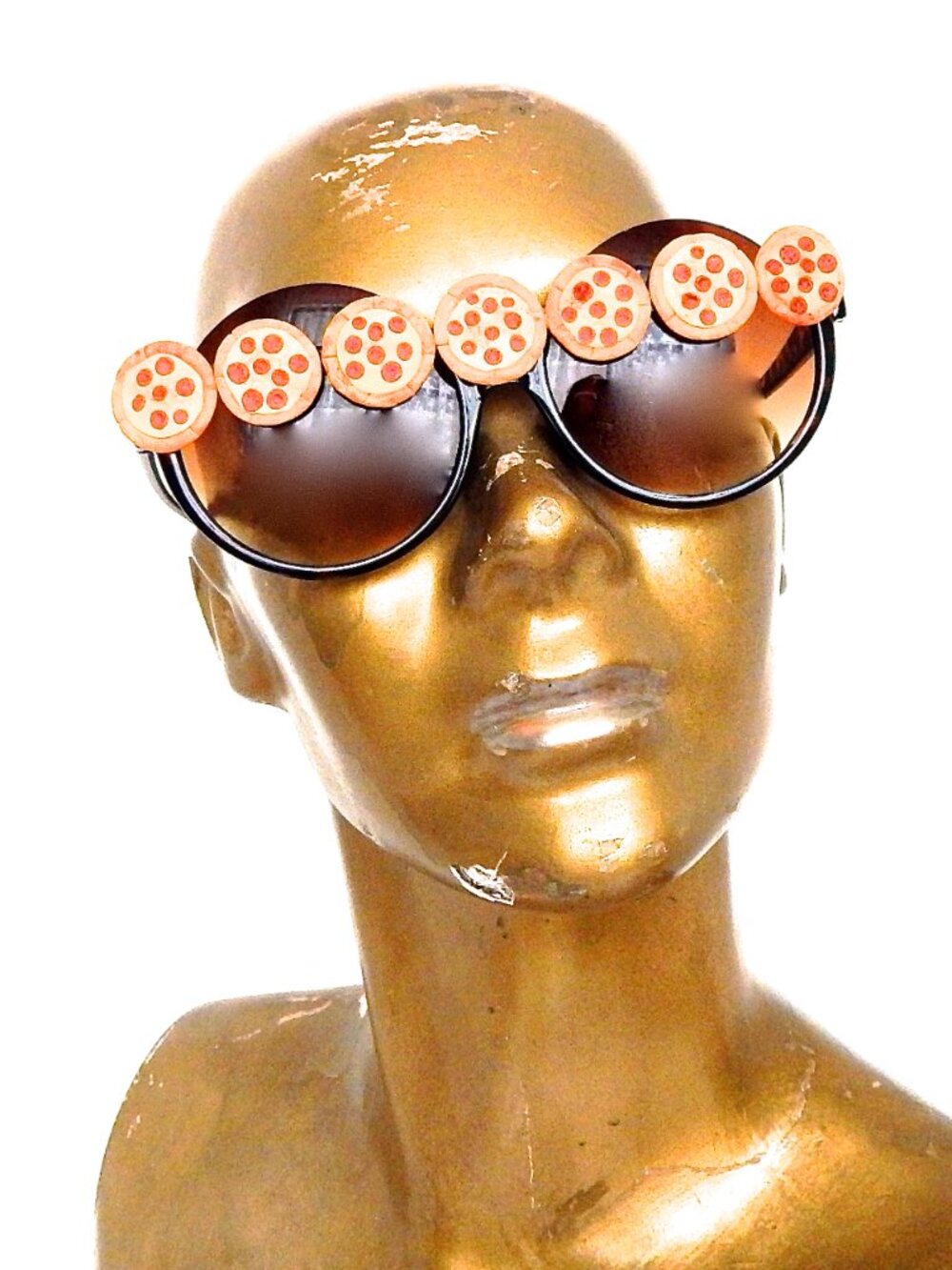 GASOLINE GLAMOUR PIZZA PARTY PEPPERONI PIE PEEKABOO GLASSES 🍕🍕🍕